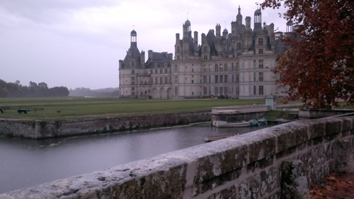 Под дождём этот ракурс Chateau de Chambord получился самым чётким
