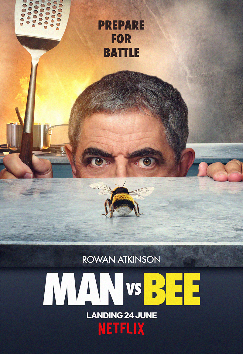 постер man vs bee, человек против пчелы 2022
