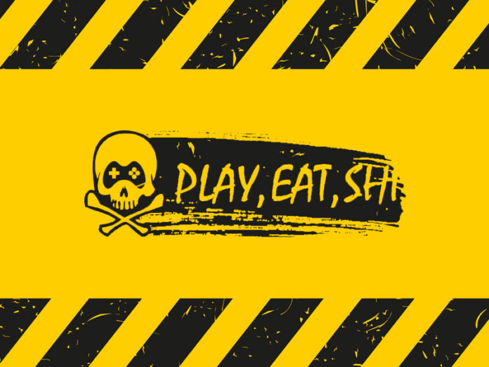 play, eat, shit